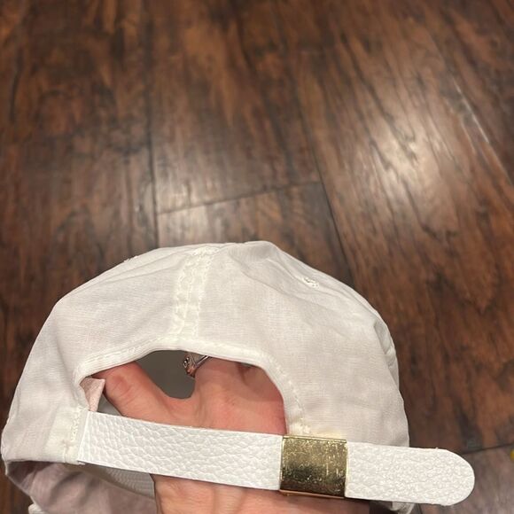 Vintage BP Gas White Cotton Adjustable Trucker Cap Hat made in USA NWOT - Picture 3 of 8